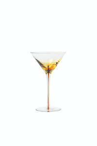 Broste Amber Martini Glass