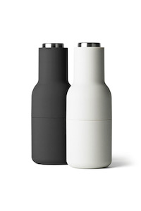 Menu Bottle Grinder - Ash/Carbon w Steel 2-Pack