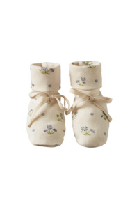 Nature Baby Booties - Daisy Daze Print