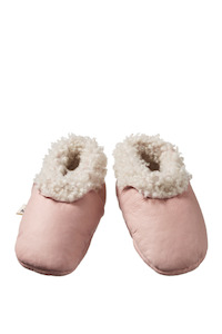 Nature Baby Lambskin Booties - Rose Bud