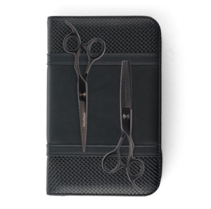 Matsui Lightweight Classic Offset Matte Black Scissor Thinner Combo