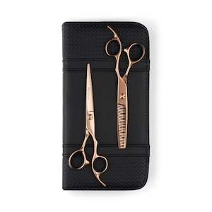 Matsui Lightweight Classic Offset Rose Gold Scissor Thinner Combo