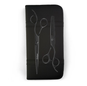 Matsui Matte Black Master Barber Scissor & Texturizer Combo