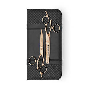 Matsui Rose Gold Swivel 6 inch Scissor Thinner Combo