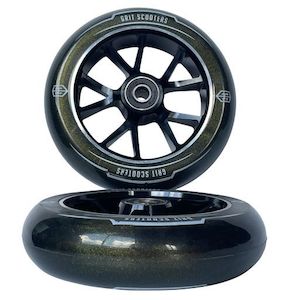 Grit 120mm x 30mm Black /Gold Wheels