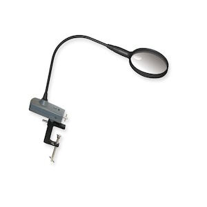 Carson MagniFly Fly Tying 2x LED Lighted Magnifier (3.5x Spot Lens, Table Clamp,…