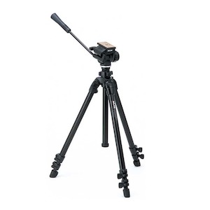 Sporting equipment: Slik 504 QF II Video Tripod with 3-Way Pan Head