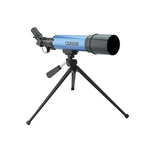 Sporting equipment: Carson AIM 50mm Refractor Telescope