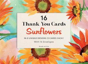 16 Thank You Cards, Sunflowers