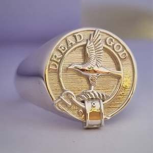 Munro Clan Crest Signet Ring