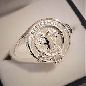 MacEwen Clan Crest Signet Ring