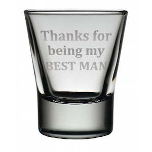 Clothing: "Best Man" Dram Glasses