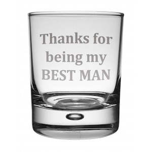 Clothing: "Best Man" Whisky Glasses