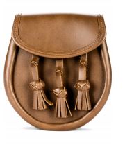 Plain Leather Knotted Tassels Sporran