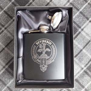 McEwan Clan Crest Flask (clearance)