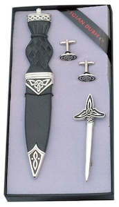 Gift Set, Celtic 3-Piece (Sgian Dubh, Kilt Pin, Cufflinks)