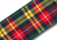 Buchanan tartan ribbon 38mm