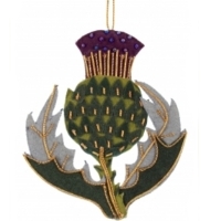 Scottish thistle Christmas decoration