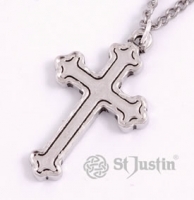 Trefoil cross necklet