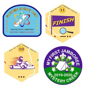 Badges: SWAP PACK - 22nd NEW ZEALAND SCOUT JAMBOREE 2019 - 2020