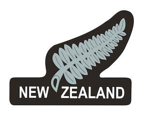 Badges: BLANKET PATCH - NEW ZEALAND SILVER FERN - Shaped