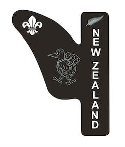 Badges: BLANKET PATCH - NEW ZEALAND HIKING KIWI - Shaped