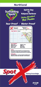 Spot-X Surfcasting Map - Northland