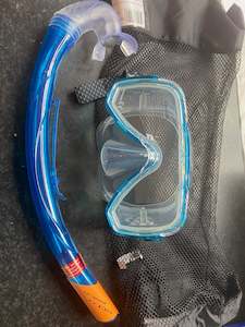 Oceo Mask & Snorkel Set - Junior (Blue)