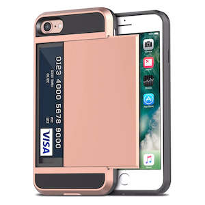 Tough Card Holder Cover for iPhone SE