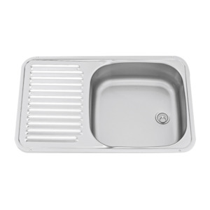 Dometic sink with  integrated drainer