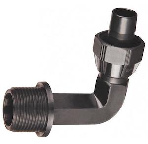 Waste Tank Fittings: Hansen Reducing Male Bend Long 20mm x 15mm