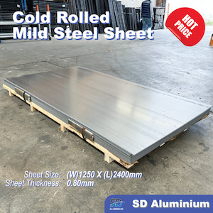 1250 x 2400 x 0.8mm Mild Steel Cold Rolled Sheet