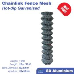 Hot Dipped Galvanized Flange Fence Post 50 x 50 x 1.5mm - SD ALUMINIUM