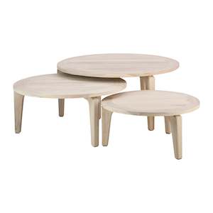 Matteo Aged Teak Round Coffee Table