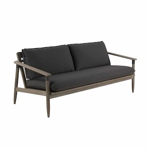 Sutherland Outdoor Teak and Rope 3-Seater Sofa