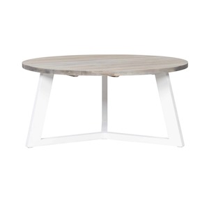 Richard Aluminium and Teak Round Dining Table