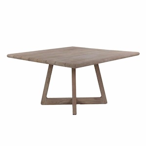 Outdoor Dining Tables: Tyber Reclaimed Teak Square Dining Table