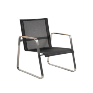 Summer Stainless Steel Batyline Lounge Chair