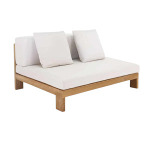 Amalfi Teak Outdoor Sectional Armless Chair (Centre)