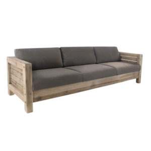 Lodge Distressed Teak Outdoor Sofa