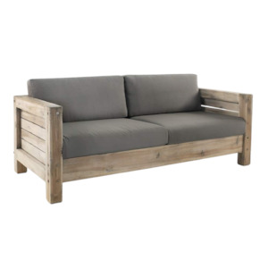 Lodge Distressed Teak 2-Seater Outdoor Sofa