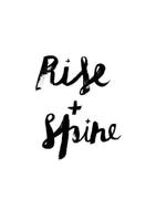 Rise + shine print