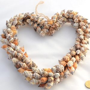 Home Decors: Shell Heart Large Natural