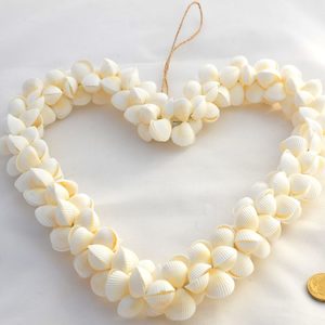 Shell Heart Large White