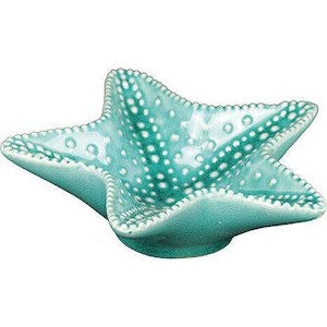 Trinket Tray Starfish Blue