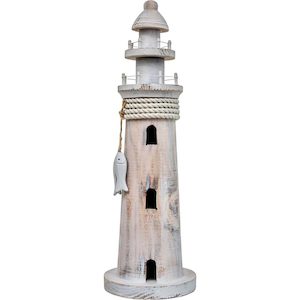 Large Lighthouse with Fish – Coastal Decor – Seaside Ornament