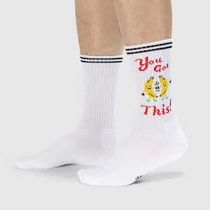 Sock It To Me- Athletic Ribbed Crew Socks