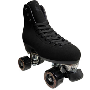 Complete Quad Skates From Chuffed Skates: Chuffed Wanderer: Vegan Black