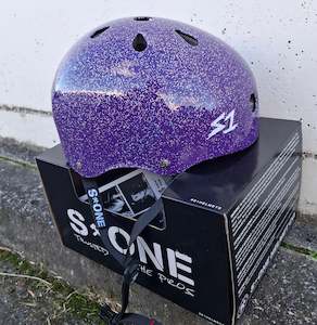 S One Lifer Helmets: S-One Helmet Lifer Purple Gloss Glitter