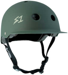 S-One Lifer Brim Helmet- Ambush Green Matte